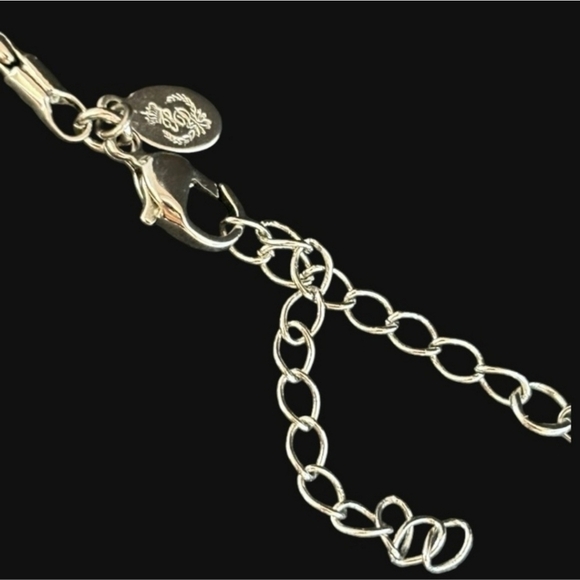 Retired Premier Designs Silver & Gold Two Tone Pendant Necklace - Picture 3 of 9